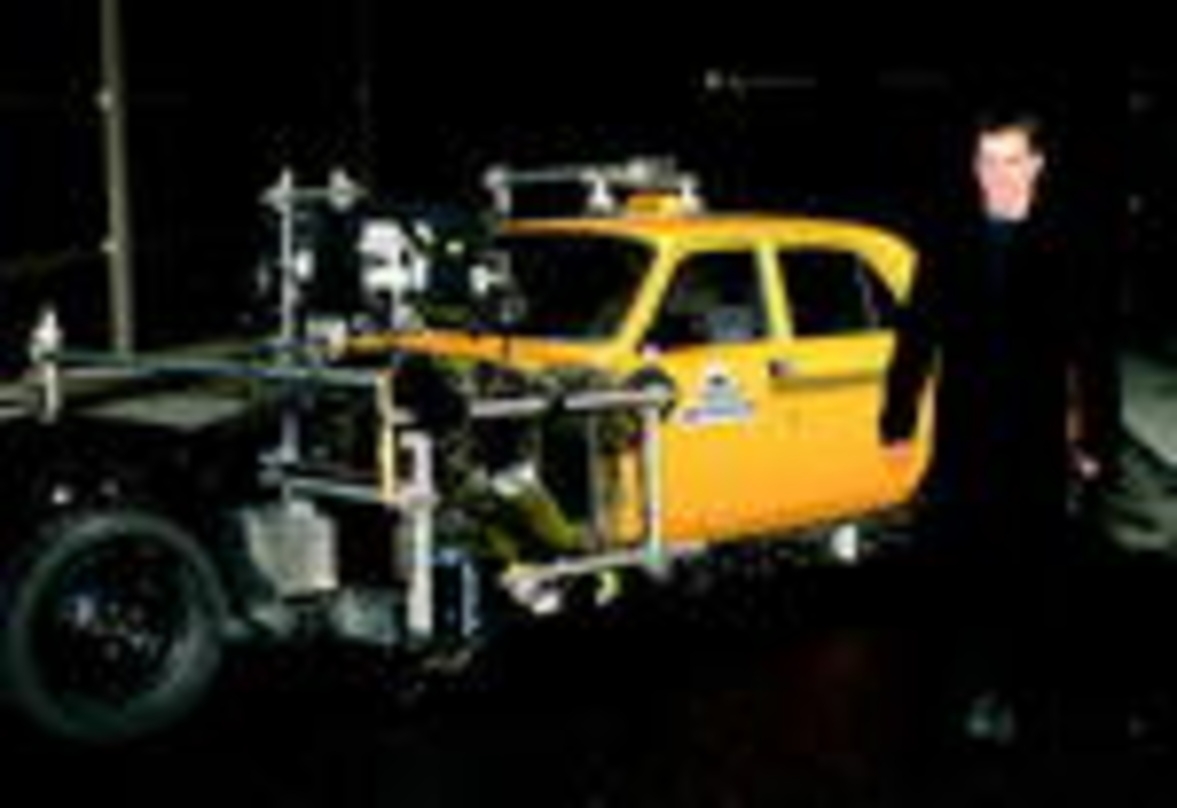 Matt Damon auf dem Set von "Die Bourne Verschwörung"