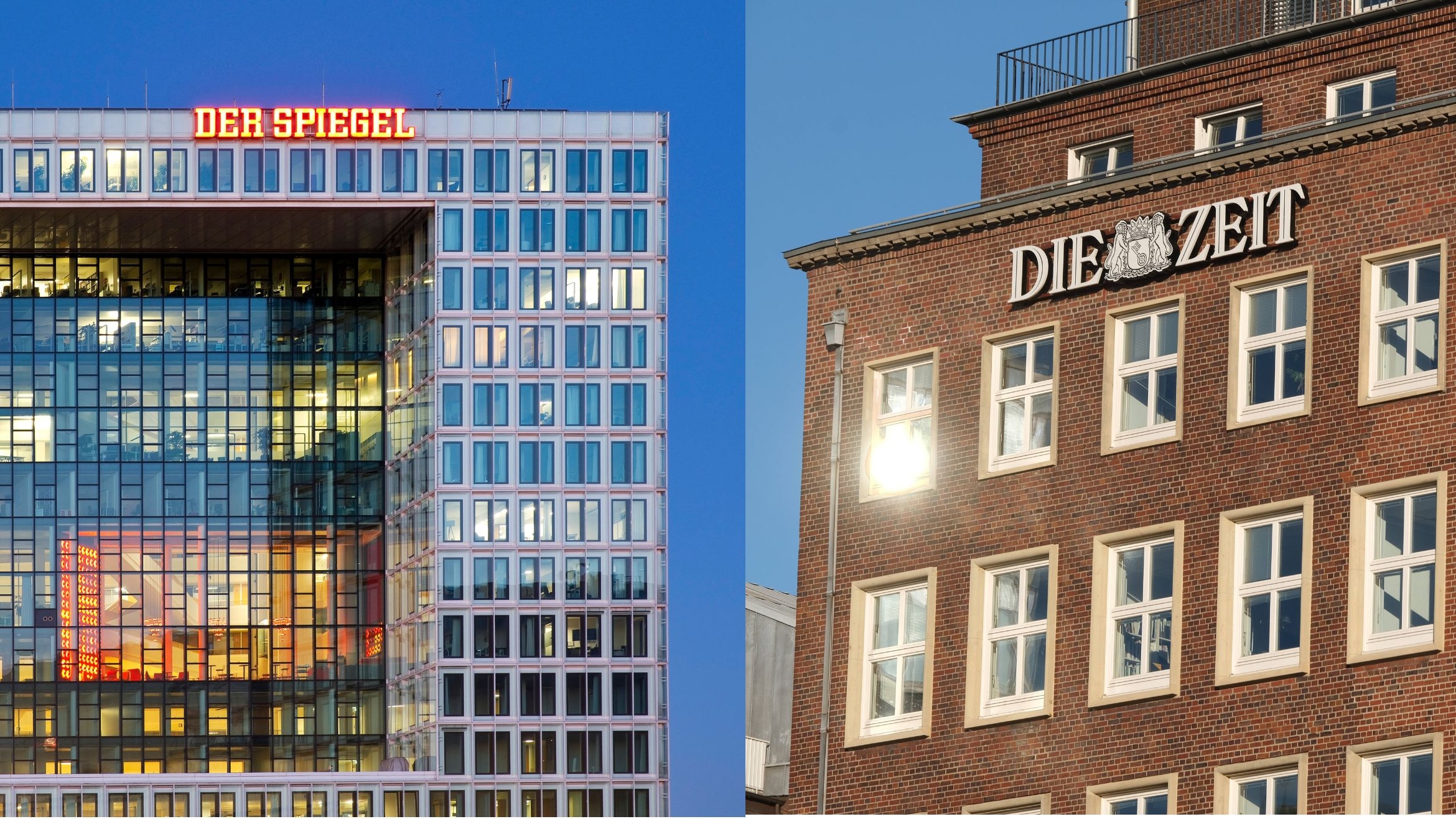 Die beiden Hamburger Medienhäuser Spiegel Verlag und Zeit Verlag pflegen seit Jahren den Kern ihrer Marken -