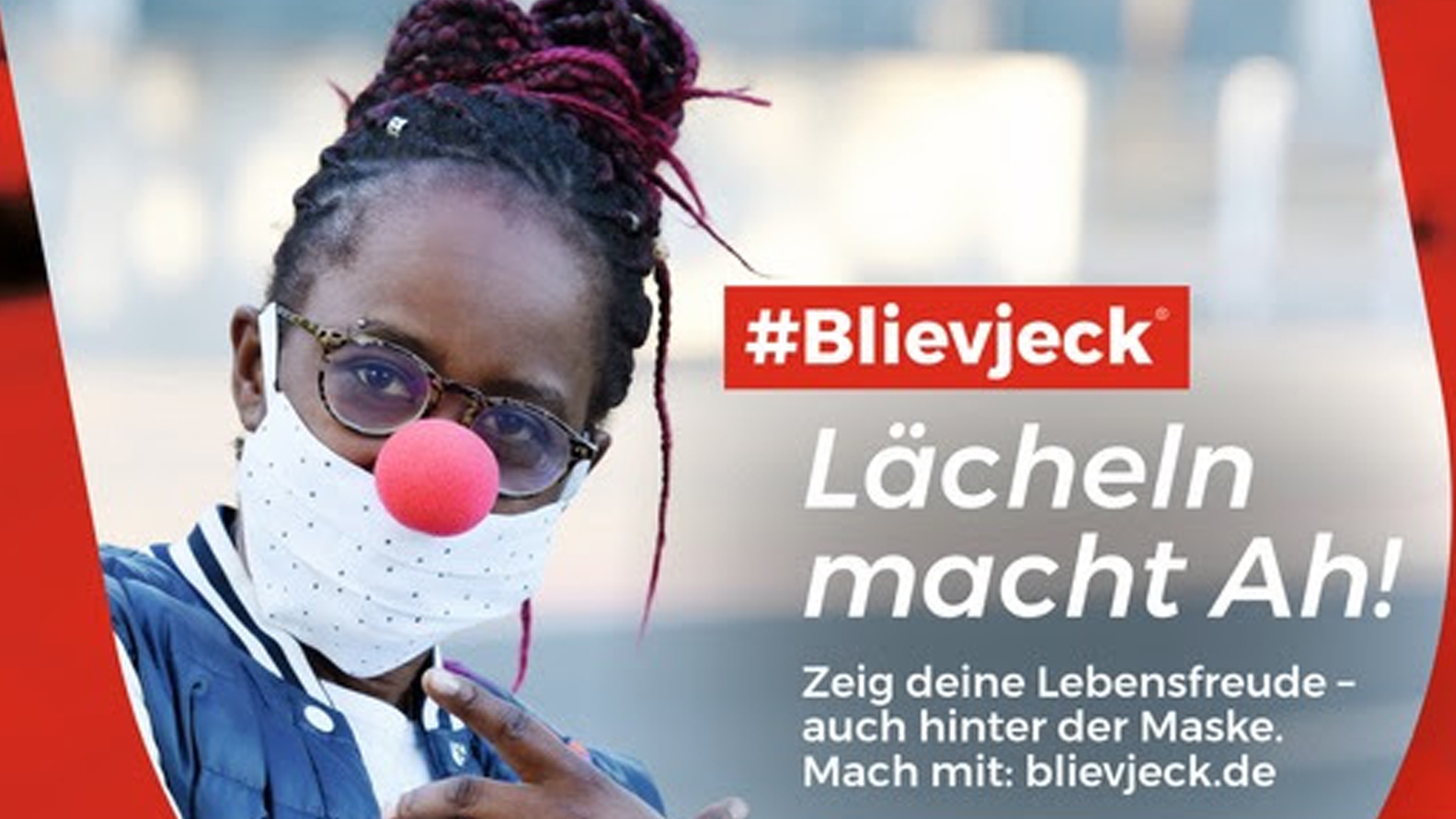 Zahlreiche Kölner Persönlichkeiten leihen #Blievjeck ihr Gesicht. Mit dabei ist u.a. Moderatorin Shary Reeves – Foto: Counterpart