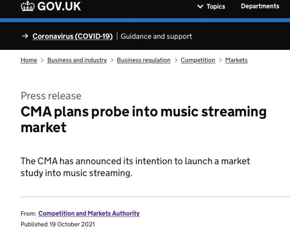Neuer Vorstoß: die britischen Wettbewerbshüter wollen sich die Entwicklung im Musikmarkt genau anschauen