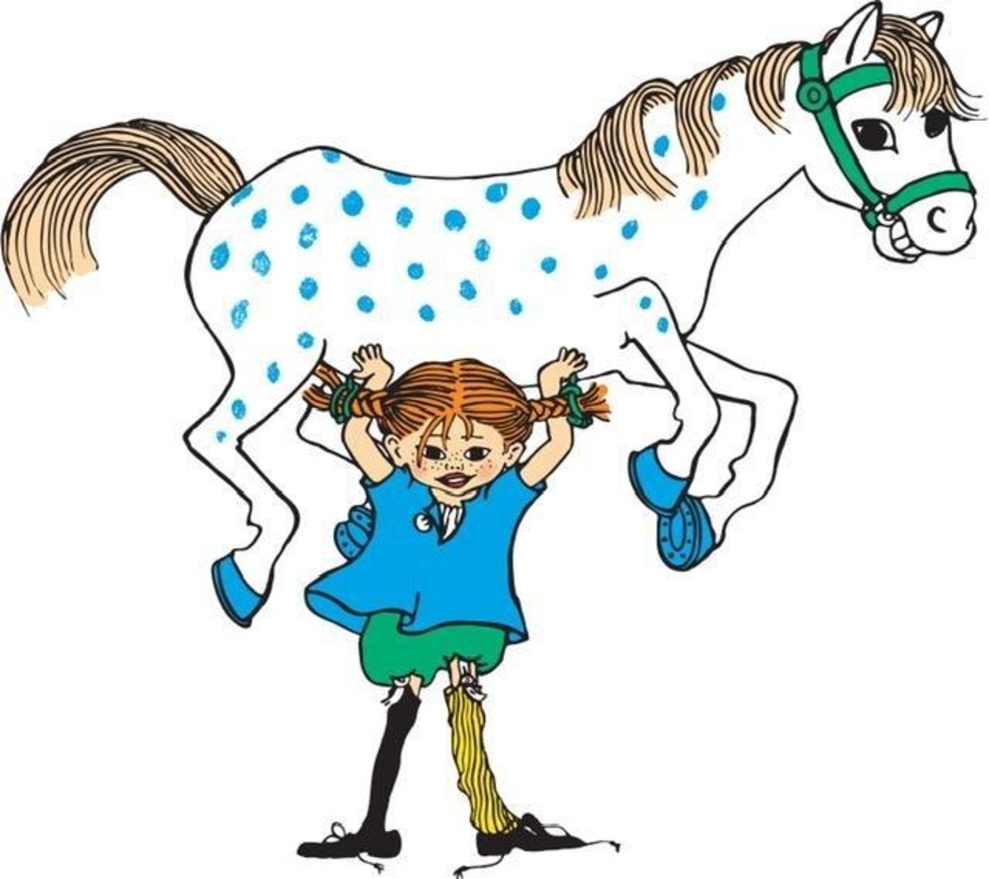 Eine Illustration der schwedischen Kinderheldin Pippi Langstrumpf
