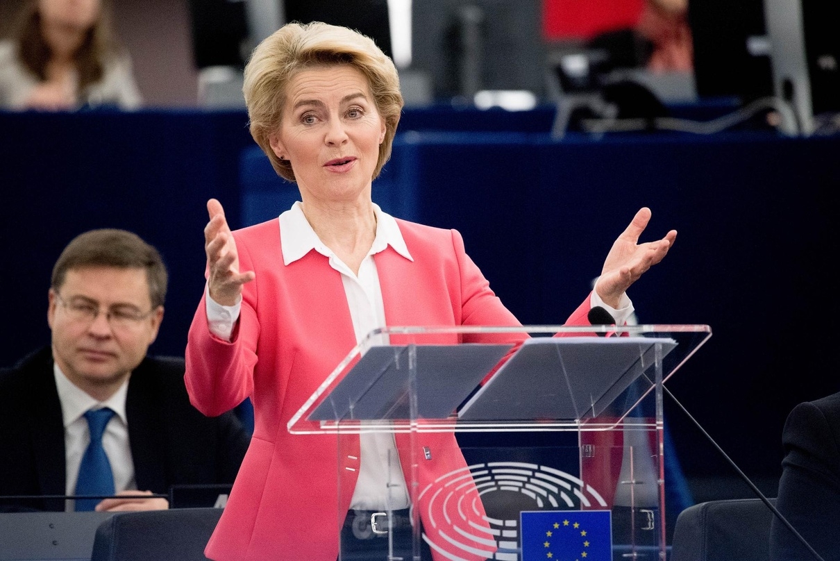Bitteschön, da habt ihr die Kultur: Ursula von der Leyen bei ihrer Rede vor dem Europaparlament