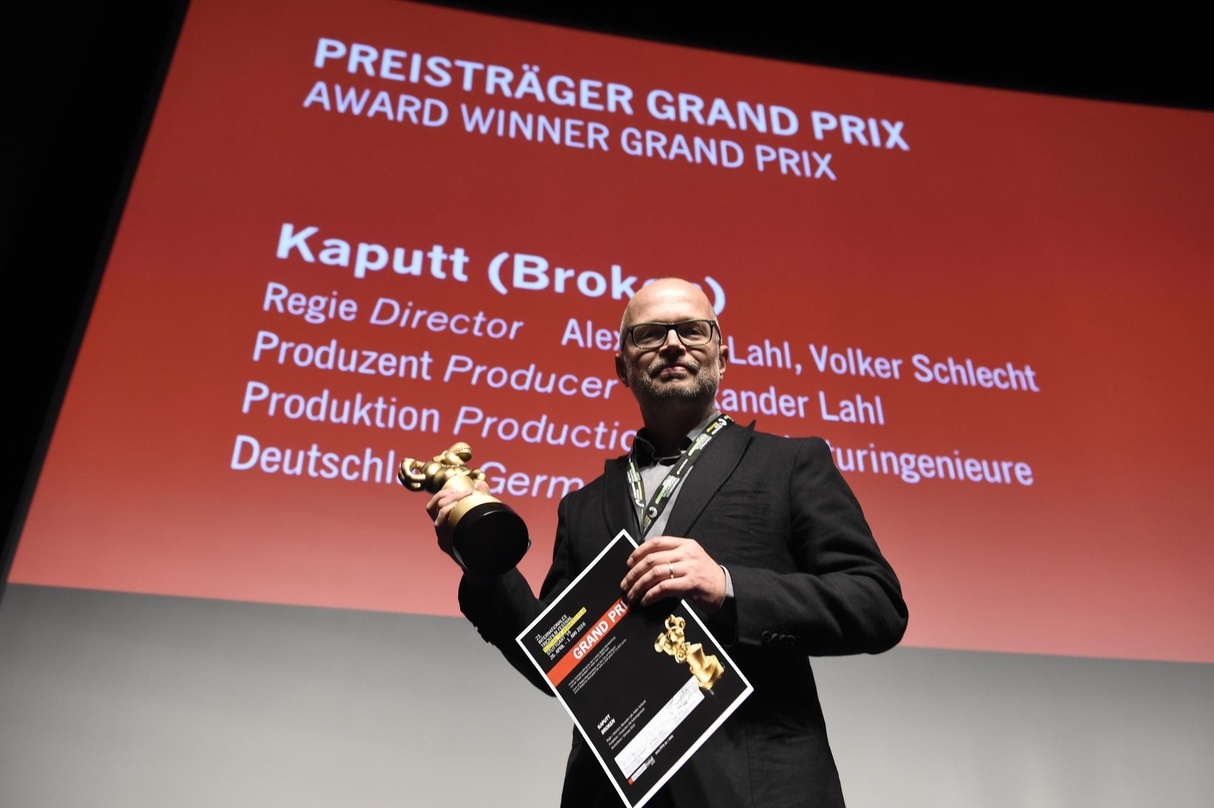 Regisseur Volker Schlecht, Gewinner Grand Prix 2016 für "Kaputt"