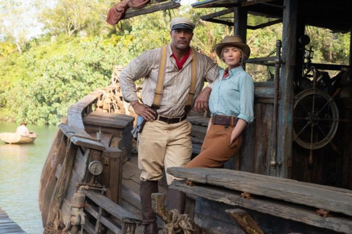 Emily Blunt und Dwayne Johnson, hier in "Jungle Cruise"