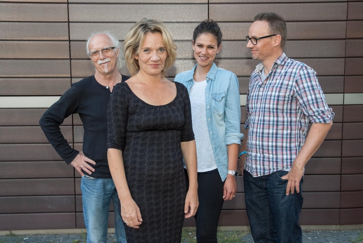 Neue Partner (von links): Django Seelenmeyer, Marie-Laure Timmich (Les Maries), Yasmin-Désirée Bezziche und Jens Rose (beide Jimmee Entertainment)
