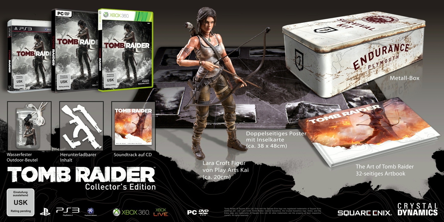 Für rund 100 Euro lässt die "Tomb Raider Collector's Edition" kaum Wünsche offen