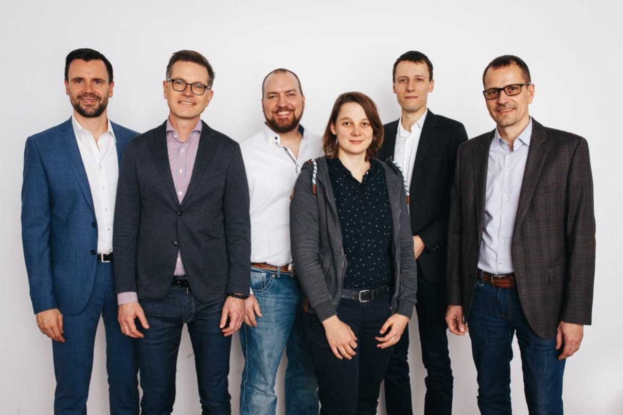 Bild v.l.n.r.: Felix Falk (Geschäftsführer game), Jens Kosche, Lars Janssen, Linda Kruse, Stefan Marcinek, Ralf Wirsing nach der Vorstandswahl 2018