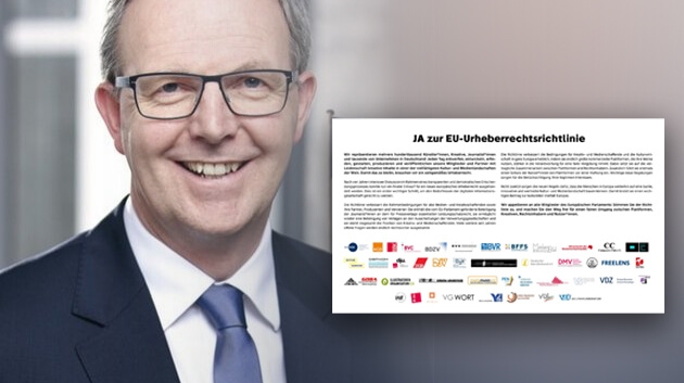 Der Unionspolitiker Axel Voss ist einer der Väter der EU-Urheberrechtsreform und Zielscheibe für Kritik. Nun haben Verbände eine Kampagne für die Reform gestartet