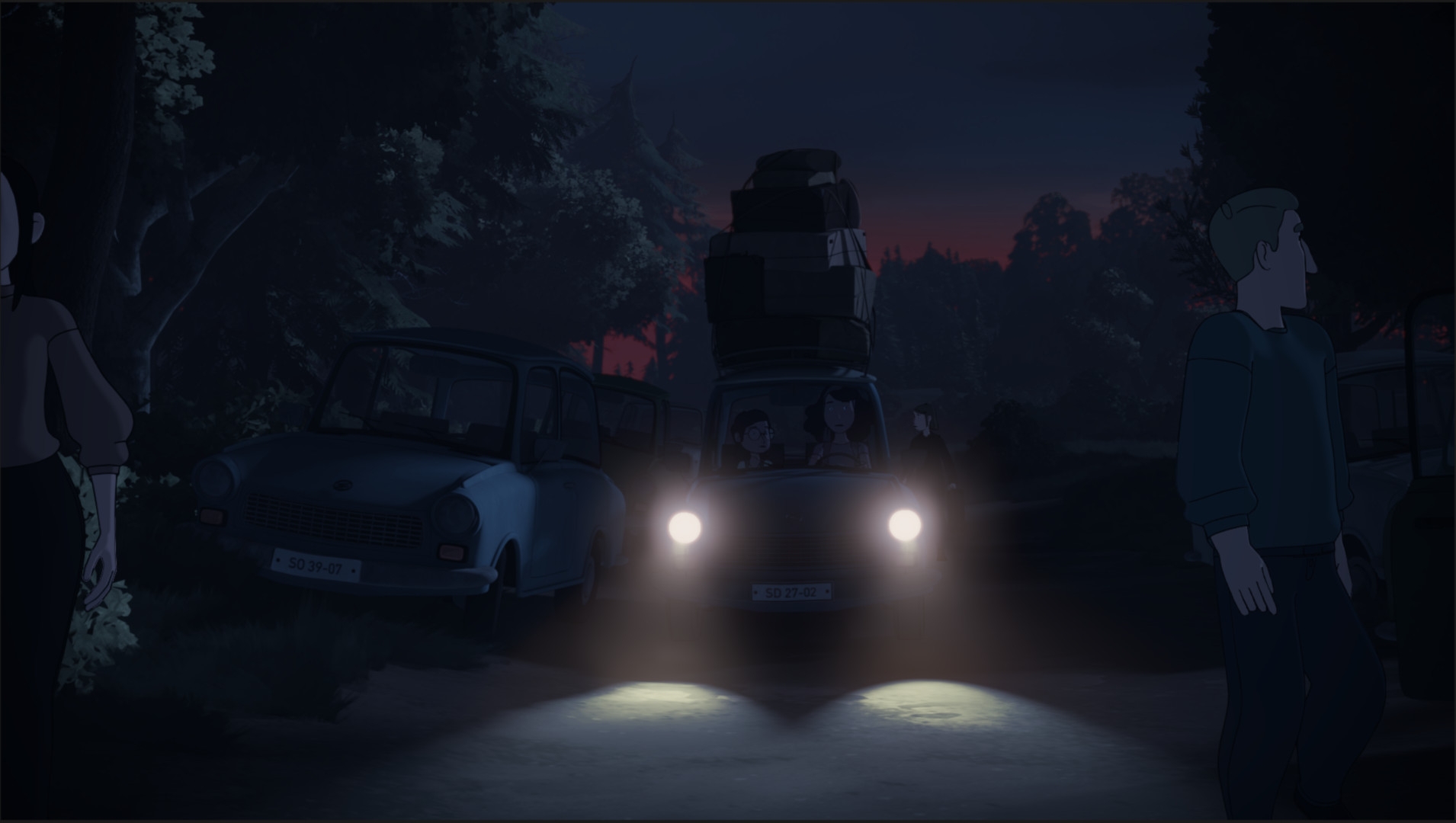 . . .und im Comp auf Morgengrauen gedreht