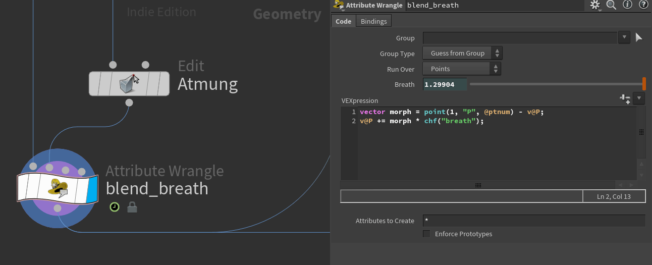 Schnellere BlendShapes dank VEX