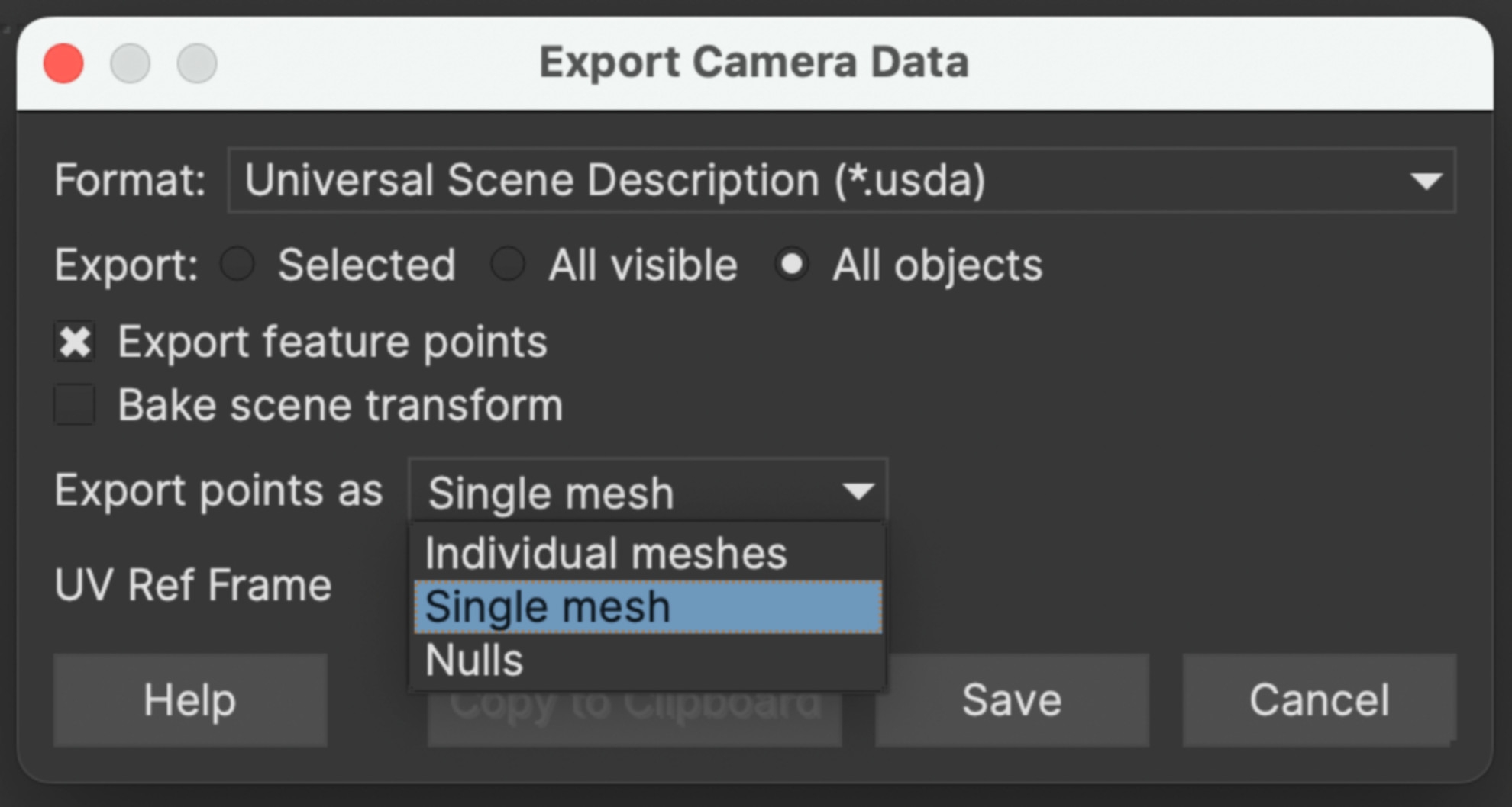 Auch für den Export wurde in Mocha 2024 schon gesorgt.